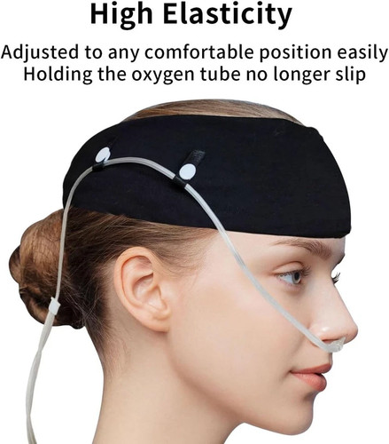 Oxygen nasal cannula headband - oxygen,